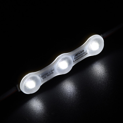 1.2W IP68 DC12V 3 एलईडी मॉड्यूल एलईडी के साथ SMD2835 160°बीम टेप चिपकने वाली पीठ के साथ