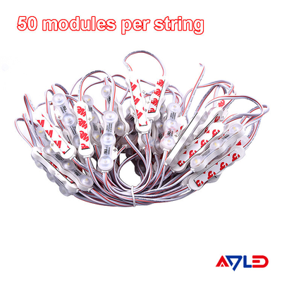 1.2W IP68 DC12V 3 एलईडी मॉड्यूल एलईडी के साथ SMD2835 160°बीम टेप चिपकने वाली पीठ के साथ