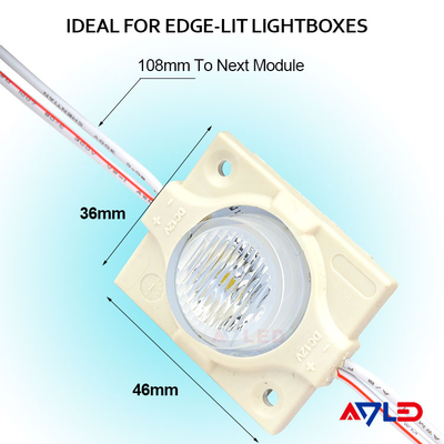 IP67 LED मॉड्यूल लाइट्स डबल साइड एज लिट लाइटबॉक्स Dimmable 12 वोल्ट 3030 SMD LED चिप