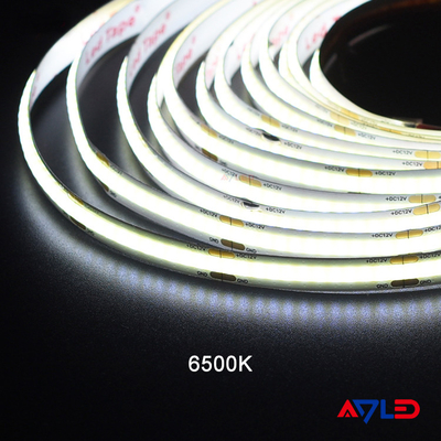 336एलईडी उच्च घनत्व सीओबी एलईडी पट्टी प्रकाश 24 वीडीसी लचीला प्रकाश परियोजना के लिए