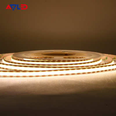 सीओबी एलईडी पट्टी प्रकाश उच्च घनत्व लचीला एफओबी 528 एलईडी / मीटर छोटे कट एलईडी रोशनी टेप