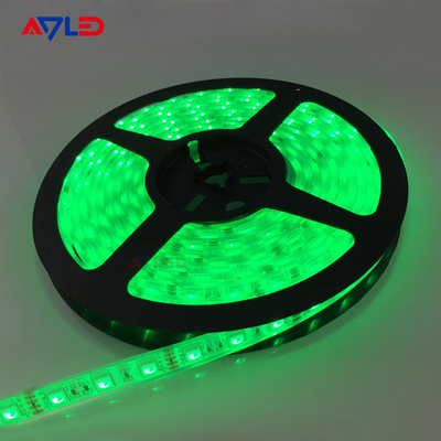 हरा रंग SMD 5050 60LEDs/M एलईडी स्ट्रिप लाइट्स फर्नीचर सजावट के लिए उच्च उज्ज्वल जलरोधक