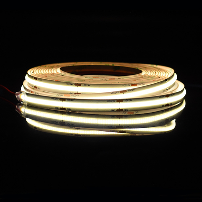 528Leds 12V 24V Cob 10mm रंग लचीला एलईडी पट्टी प्रकाश Ra90 प्रकाश बिंदु के बिना रैखिक प्रकाश
