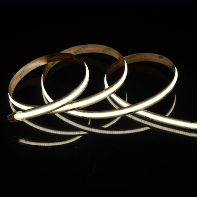 528Leds 12V 24V Cob 10mm रंग लचीला एलईडी पट्टी प्रकाश Ra90 प्रकाश बिंदु के बिना रैखिक प्रकाश