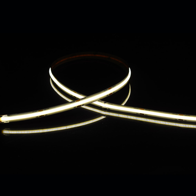 528Leds 12V 24V Cob 10mm रंग लचीला एलईडी पट्टी प्रकाश Ra90 प्रकाश बिंदु के बिना रैखिक प्रकाश