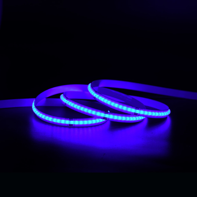 576LEDs/m COB आरजीबी एलईडी स्ट्रिप लाइट 3 साल की वारंटी DC24V 10mm पीसीबी बोराड IP20/IP65
