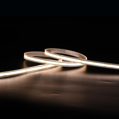 480Leds कॉम्पैक्ट 8 मिमी COB एलईडी स्ट्रिप लाइट DC12V/24V अनुप्रयोगों के लिए निर्बाध डिजाइन