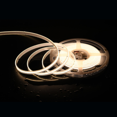COB DC24V लचीला एलईडी पट्टी प्रकाश 480leds/m रील से रील सफेद रंग तापमान IP20 रेटेड 3 साल की वारंटी के साथ