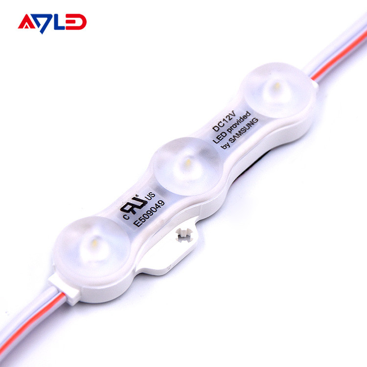 1.2W IP68 DC12V 3 एलईडी मॉड्यूल एलईडी के साथ SMD2835 160°बीम टेप चिपकने वाली पीठ के साथ