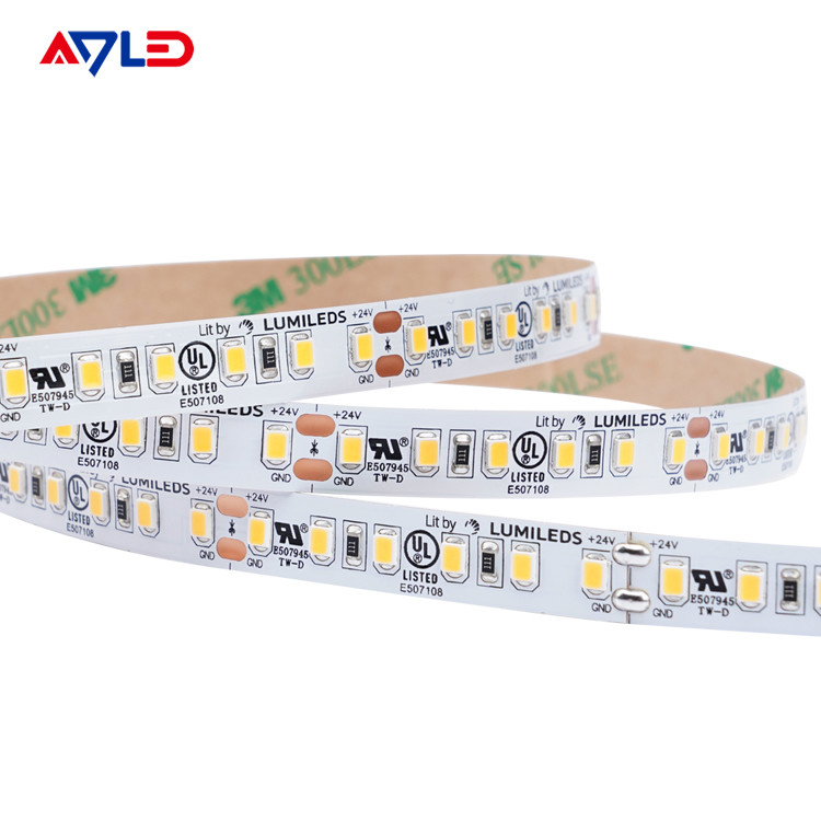 कमरे के लिए हाई सीआरआई ल्यूमिलेड्स एलईडी स्ट्रिप लाइट्स 2700k 2835 120LEDs/M रिबन लाइटिंग