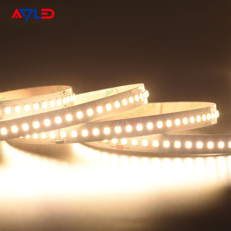 DC12V 24v 2835 एलईडी पट्टी 180 एलईडी/एम लचीला एलईडी रस्सी एलईडी दीपक 5m / रोल इनडोर और आउटडोर उपयोग